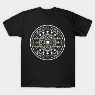 Moon Mandala White T-Shirt